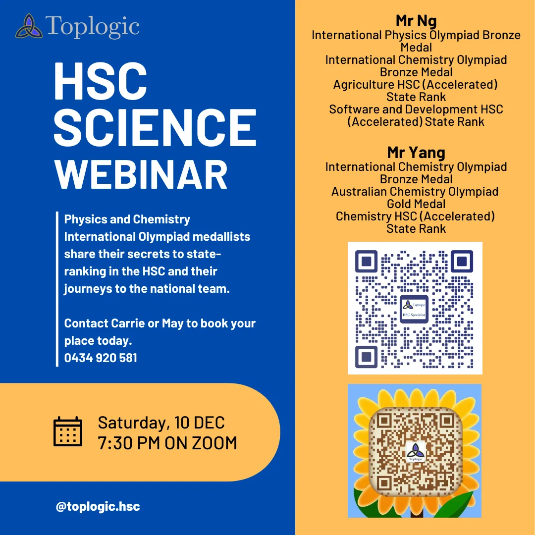 HSC Science Webinar